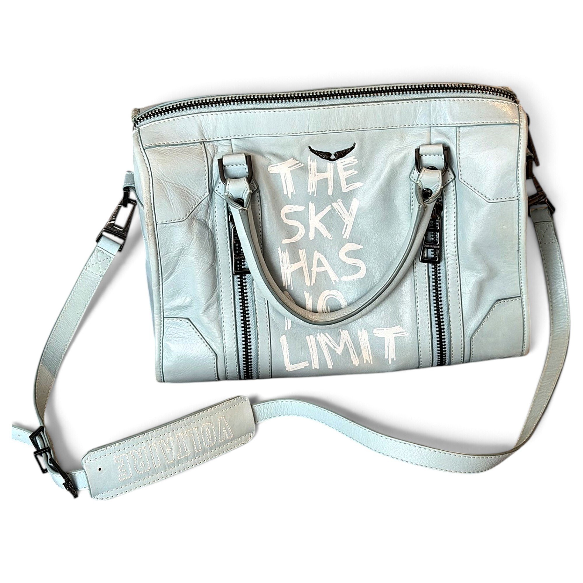 Sunny leather bowling bag
