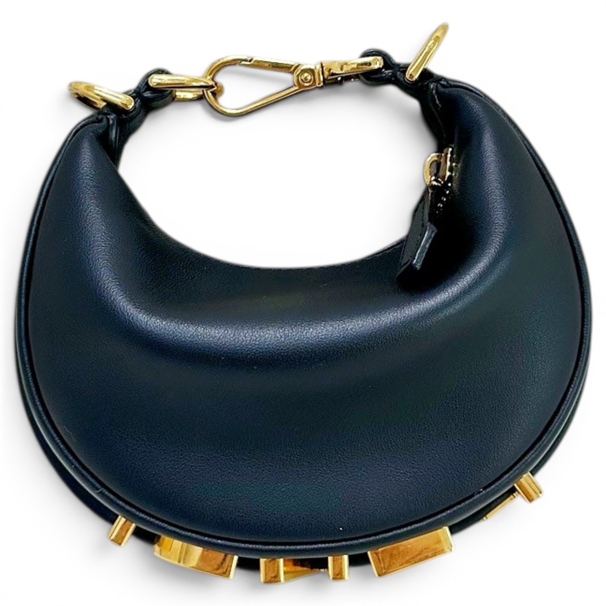Fendigraphy leather handbag