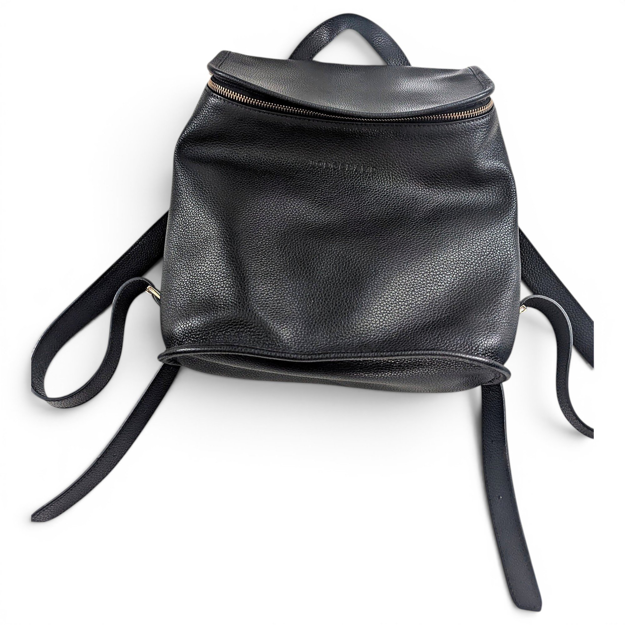 Foulonné leather backpack