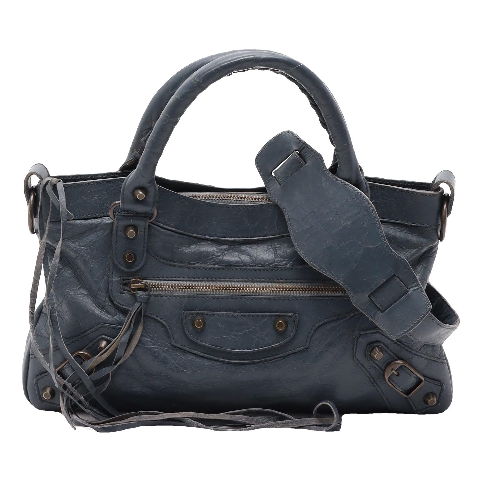 First leather handbag