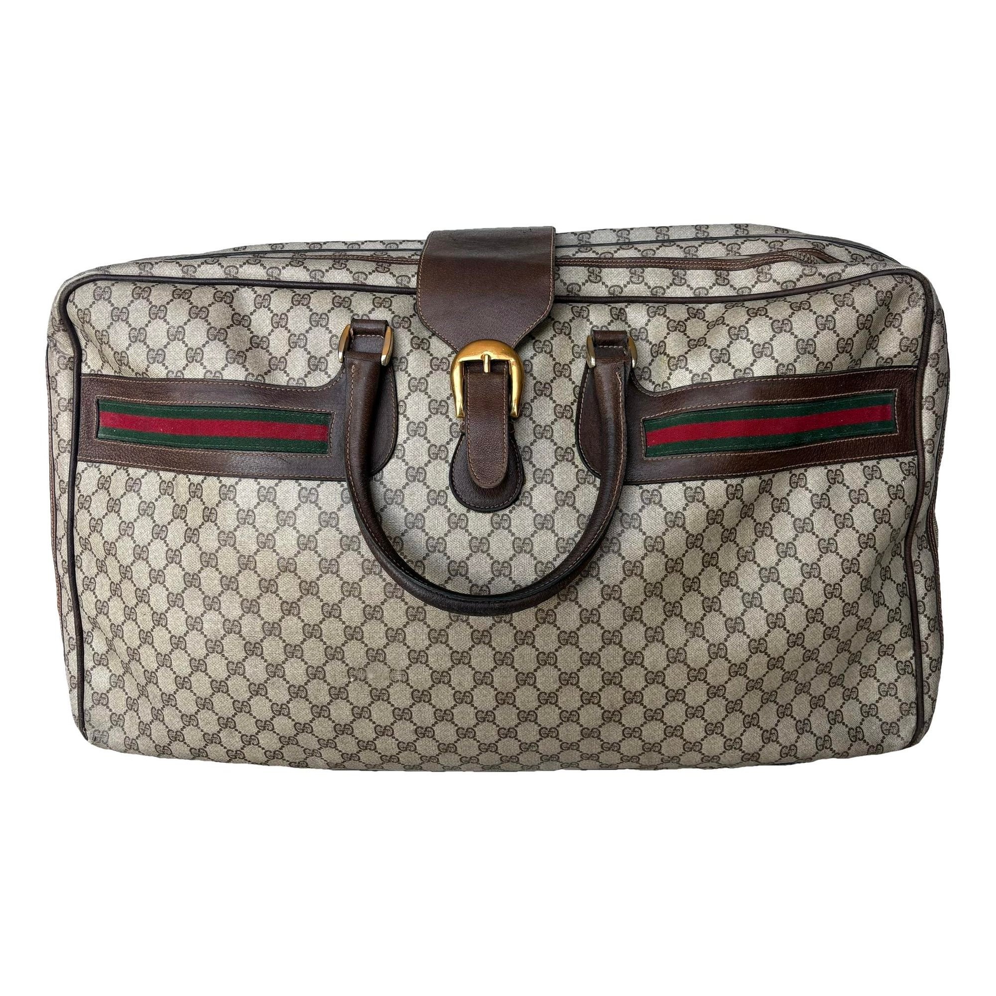 Leather travel bag