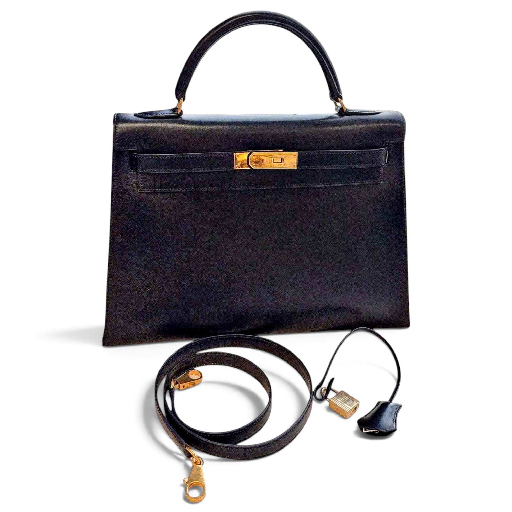 Kelly 32 leather handbag