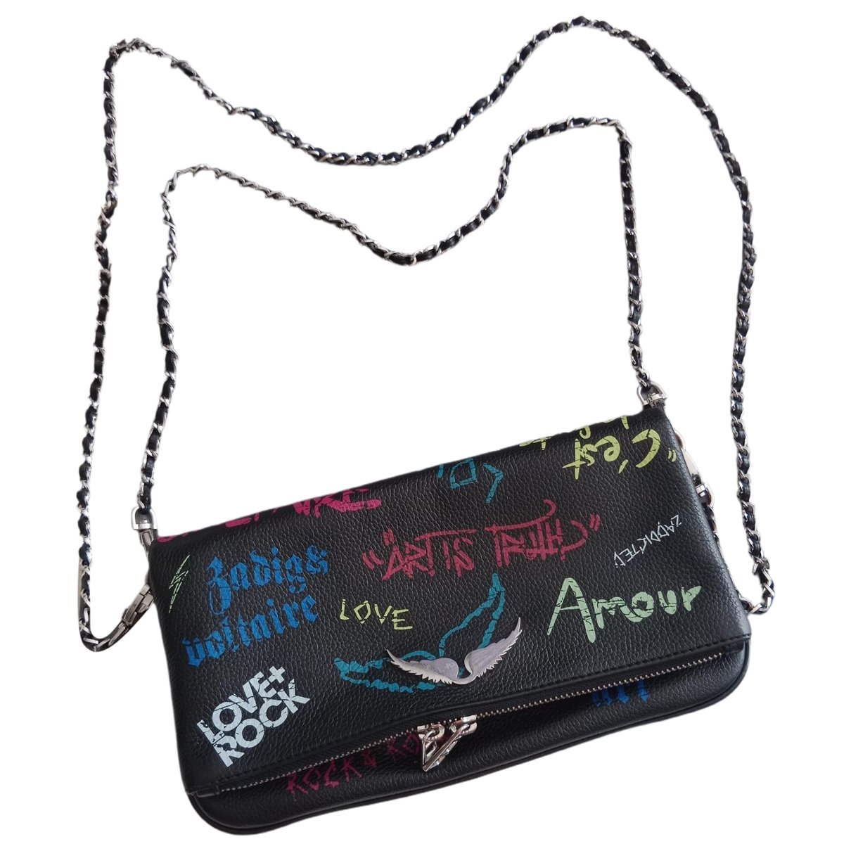 Rock leather crossbody bag