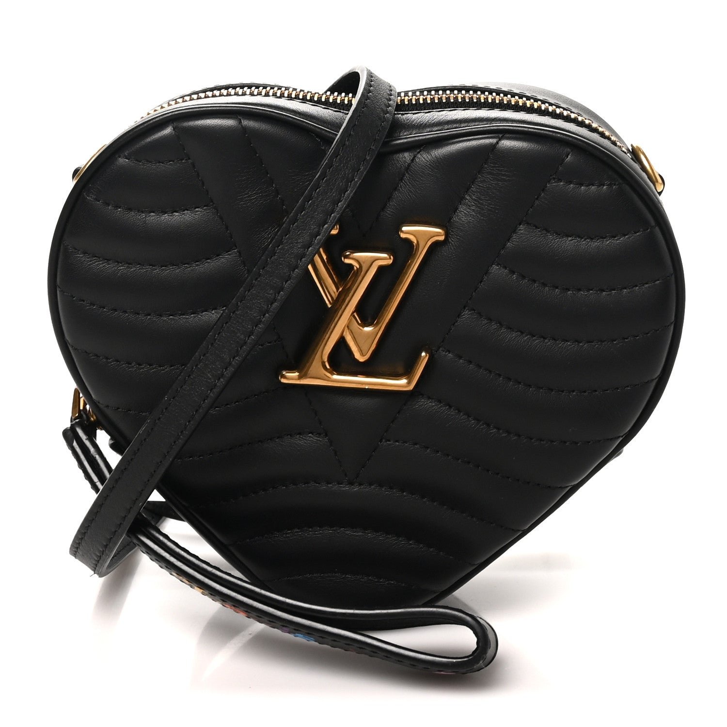 Louis Vuitton Calfskin New Wave Heart Bag Black