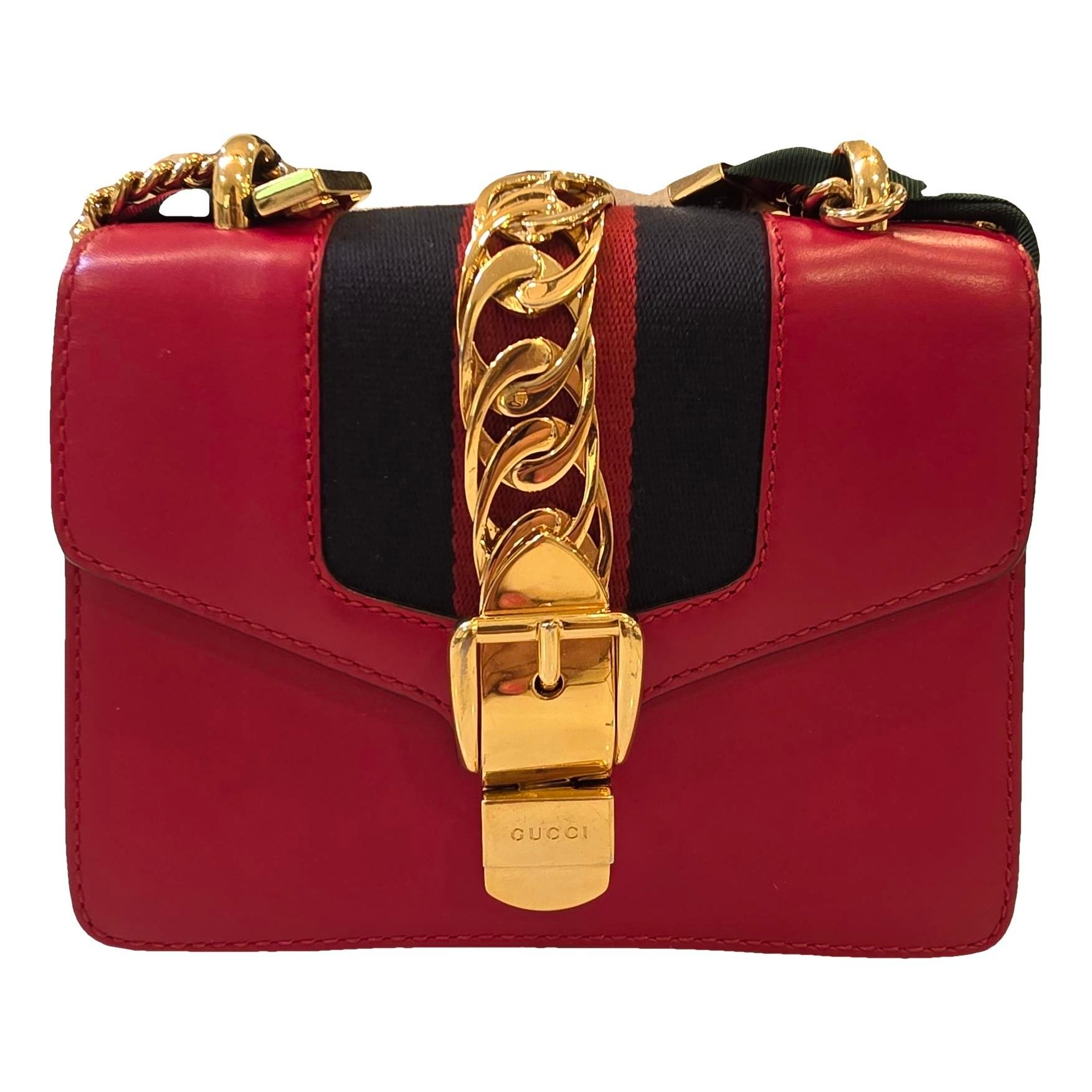 Sylvie Flap Chain leather handbag