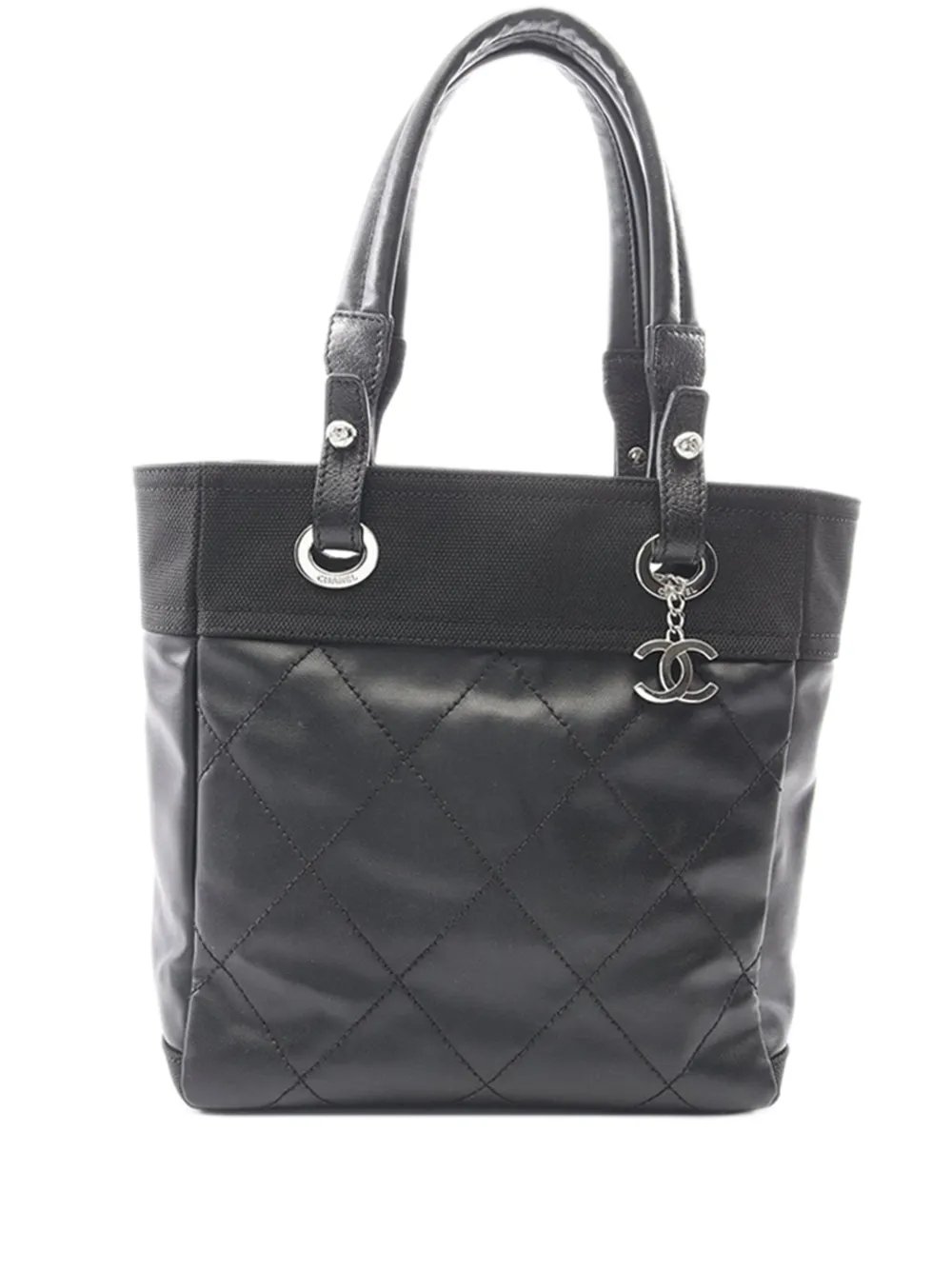 2010-2011 Small Quilted Coated Canvas Paris Biarritz tote bag