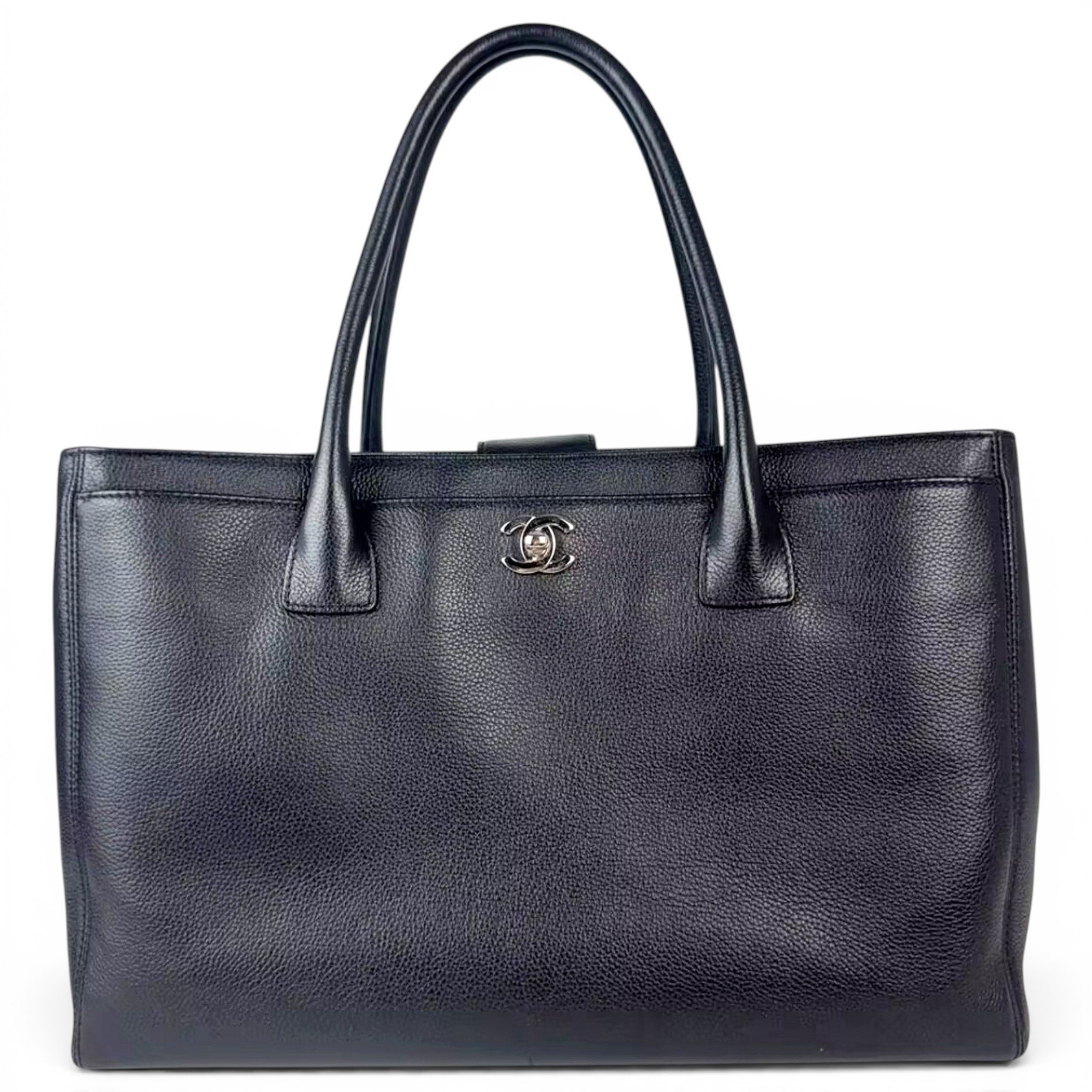 Executive leather tote