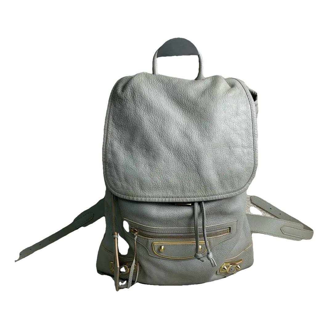 Leather backpack