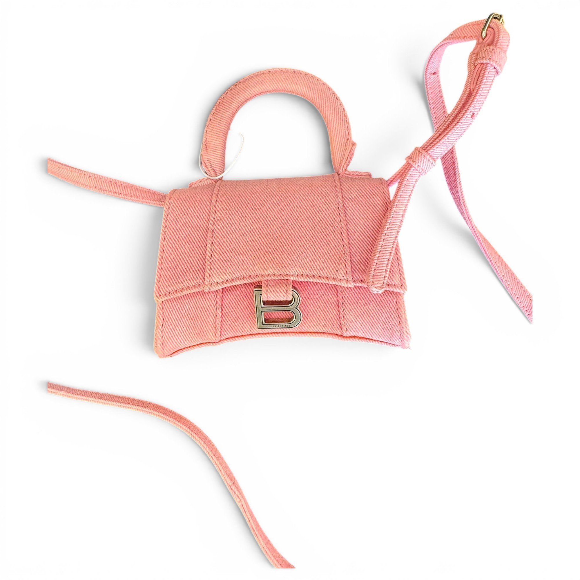 Hourglass cloth handbag