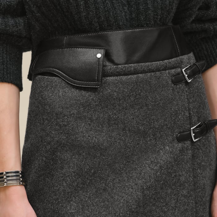 Gris Mica Skirt With Basque