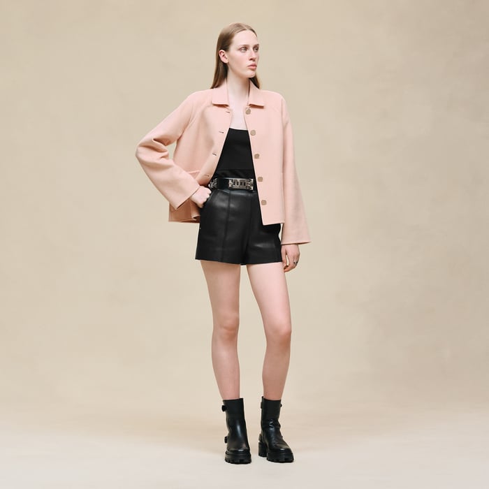 Rose Palomino Cashmere Jacket