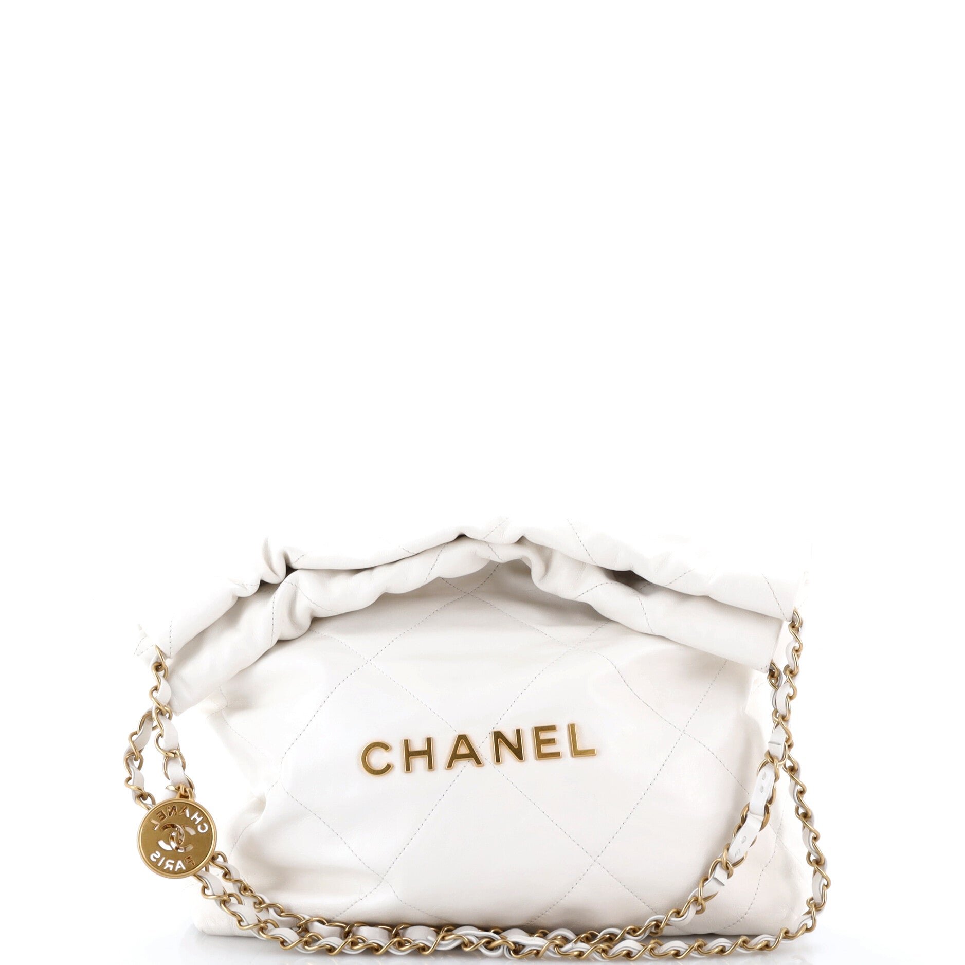 22 Chain Hobo Quilted Calfskin Small