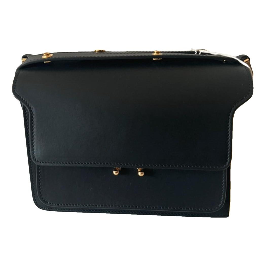 Trunk leather handbag