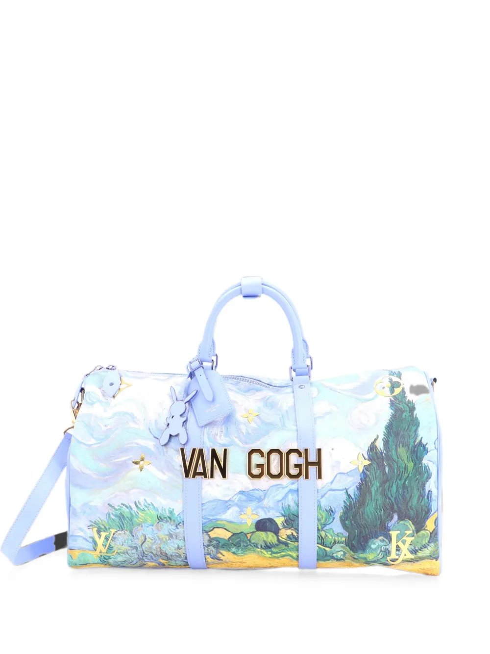 Keepall Bandouliere Bag Limited Edition Jeff Koons Van Gogh Print Canvas 50 travel bag