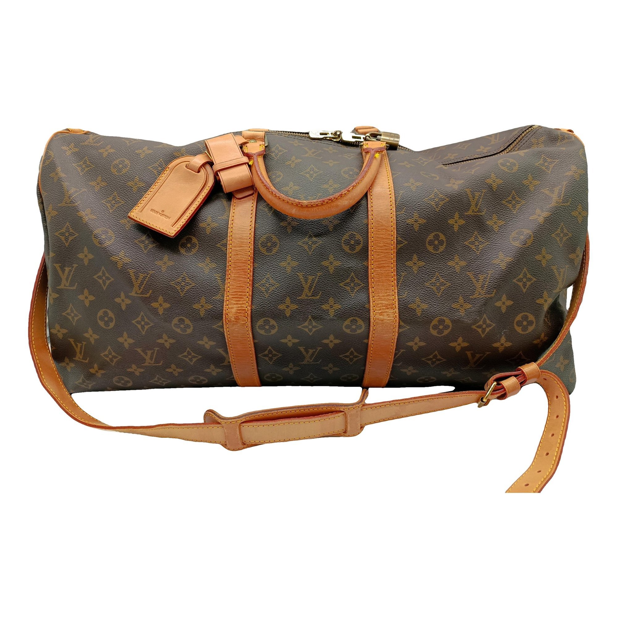 Louis Vuitton Keepall cloth travel bag
