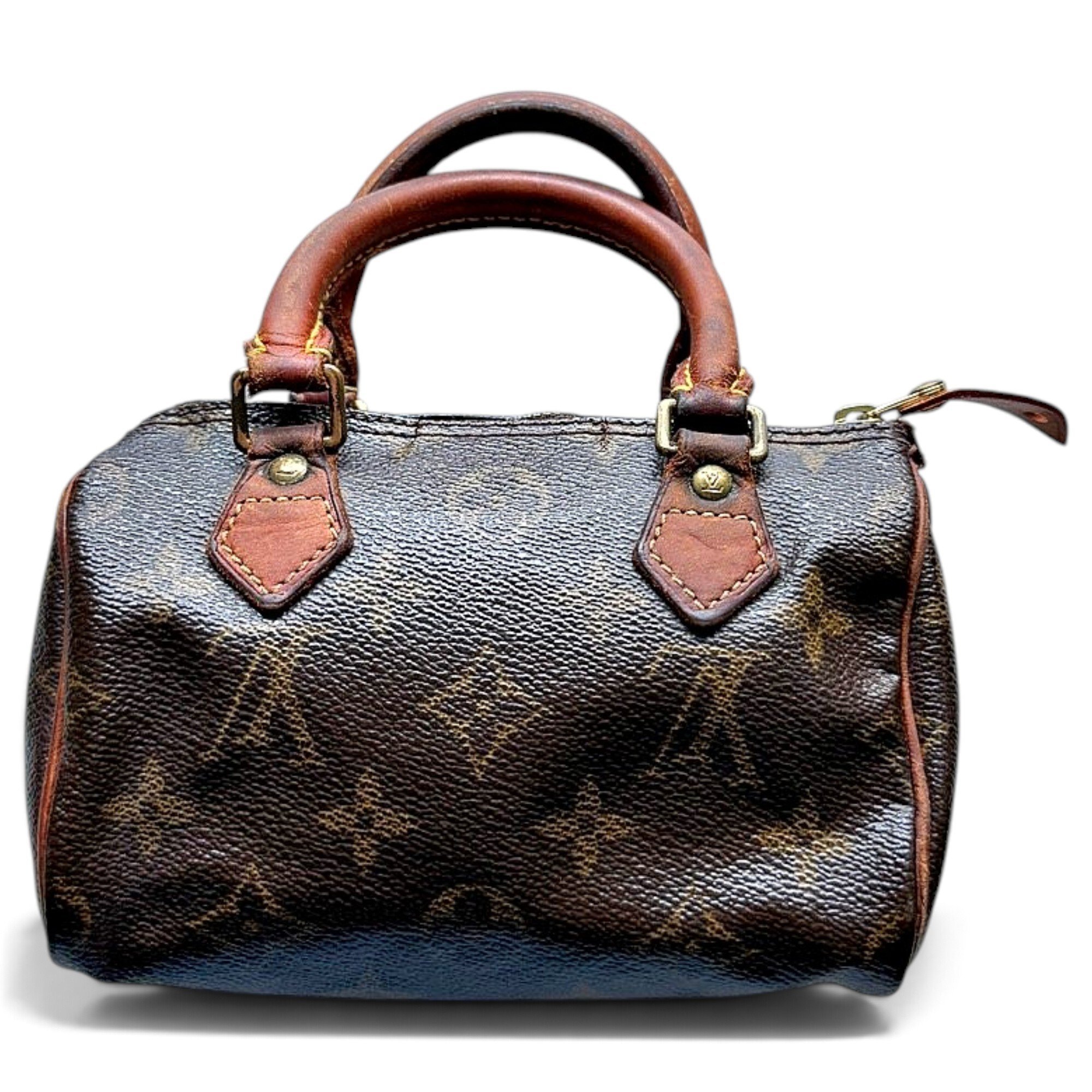 Louis Vuitton Nano Speedy / Mini HL leather mini bag