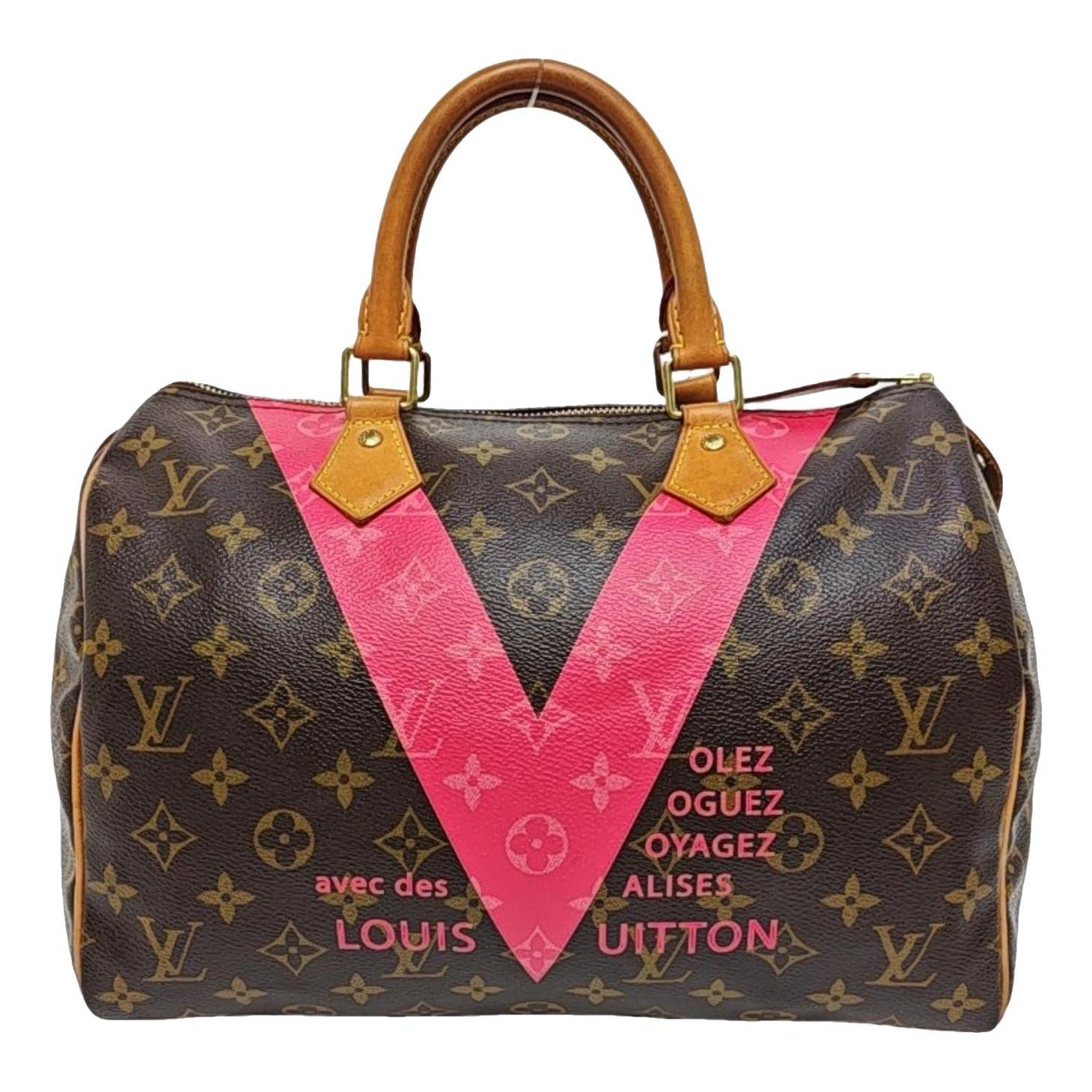 Louis Vuitton Nano Speedy / Mini HL leather handbag