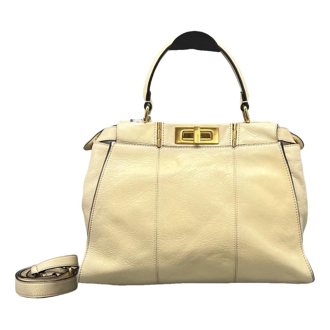 Peekaboo leather handbag