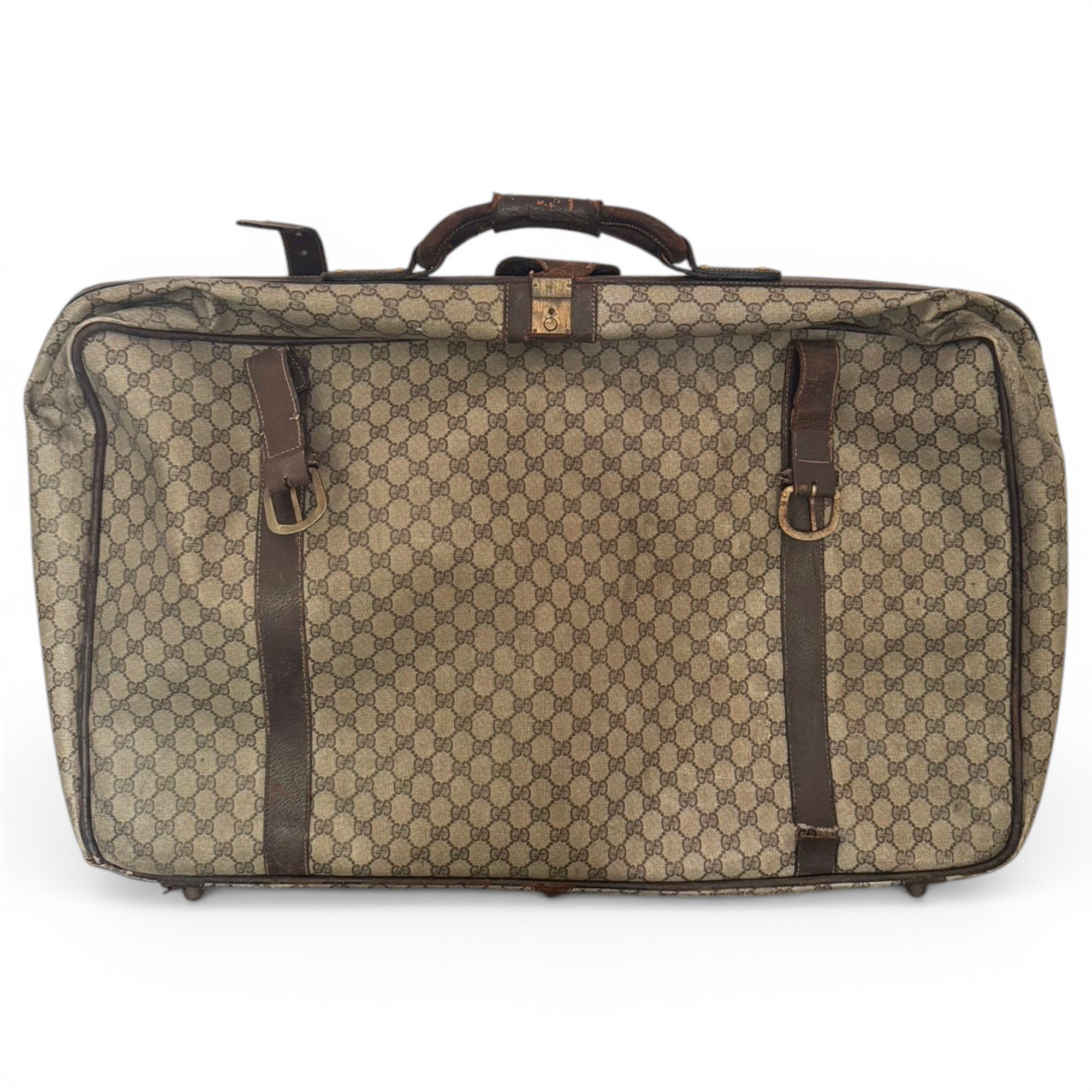 Leather travel bag