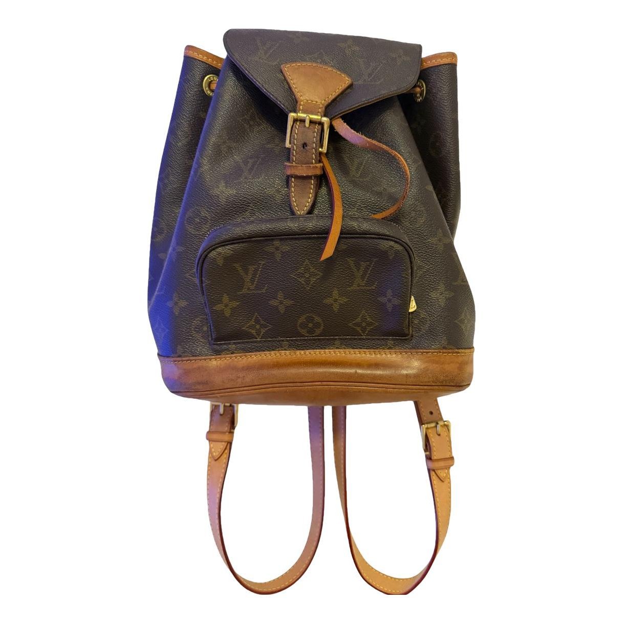 Montsouris Vintage leather backpack