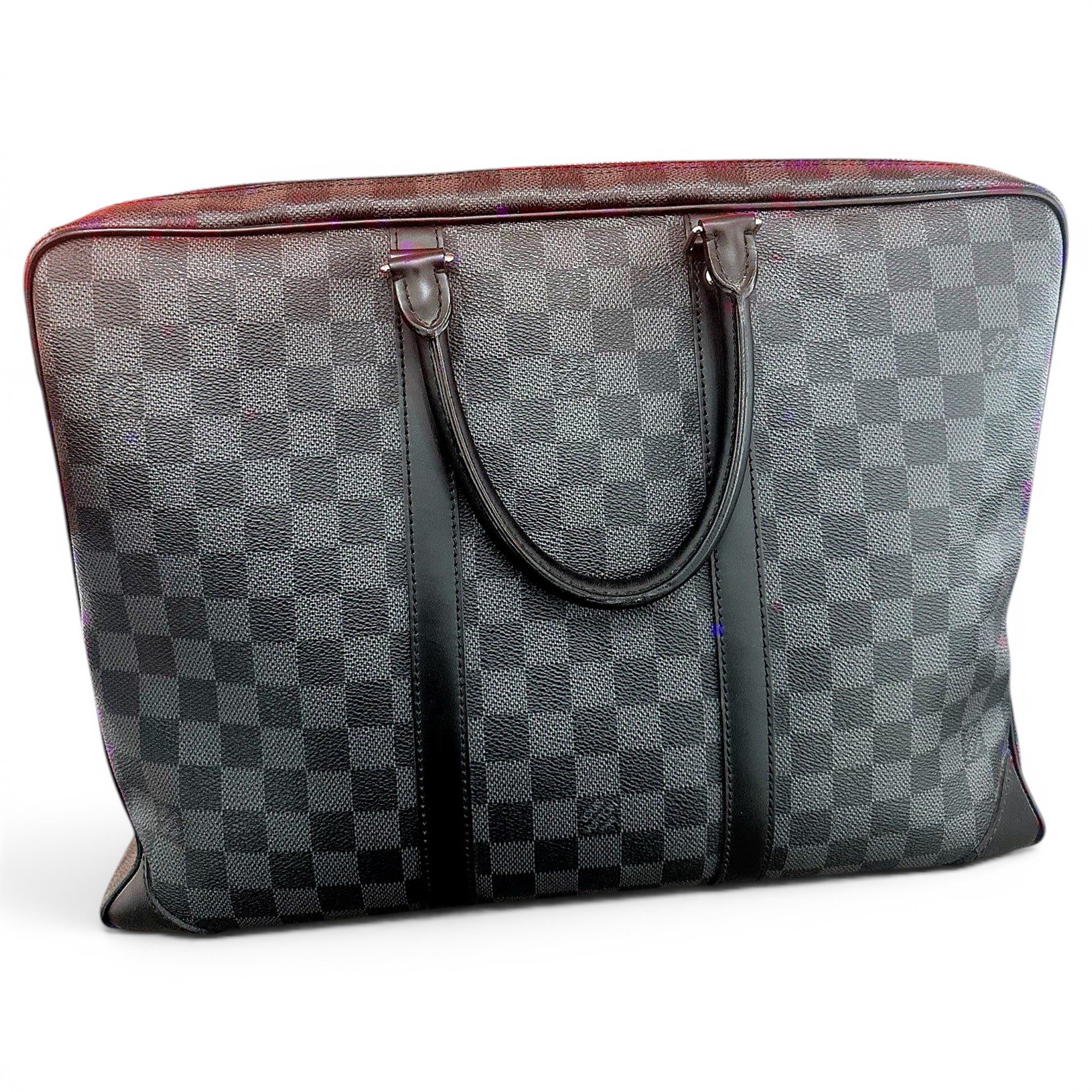 Porte Documents Voyage leather handbag