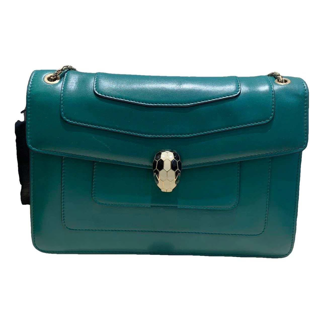 Serpenti leather handbag