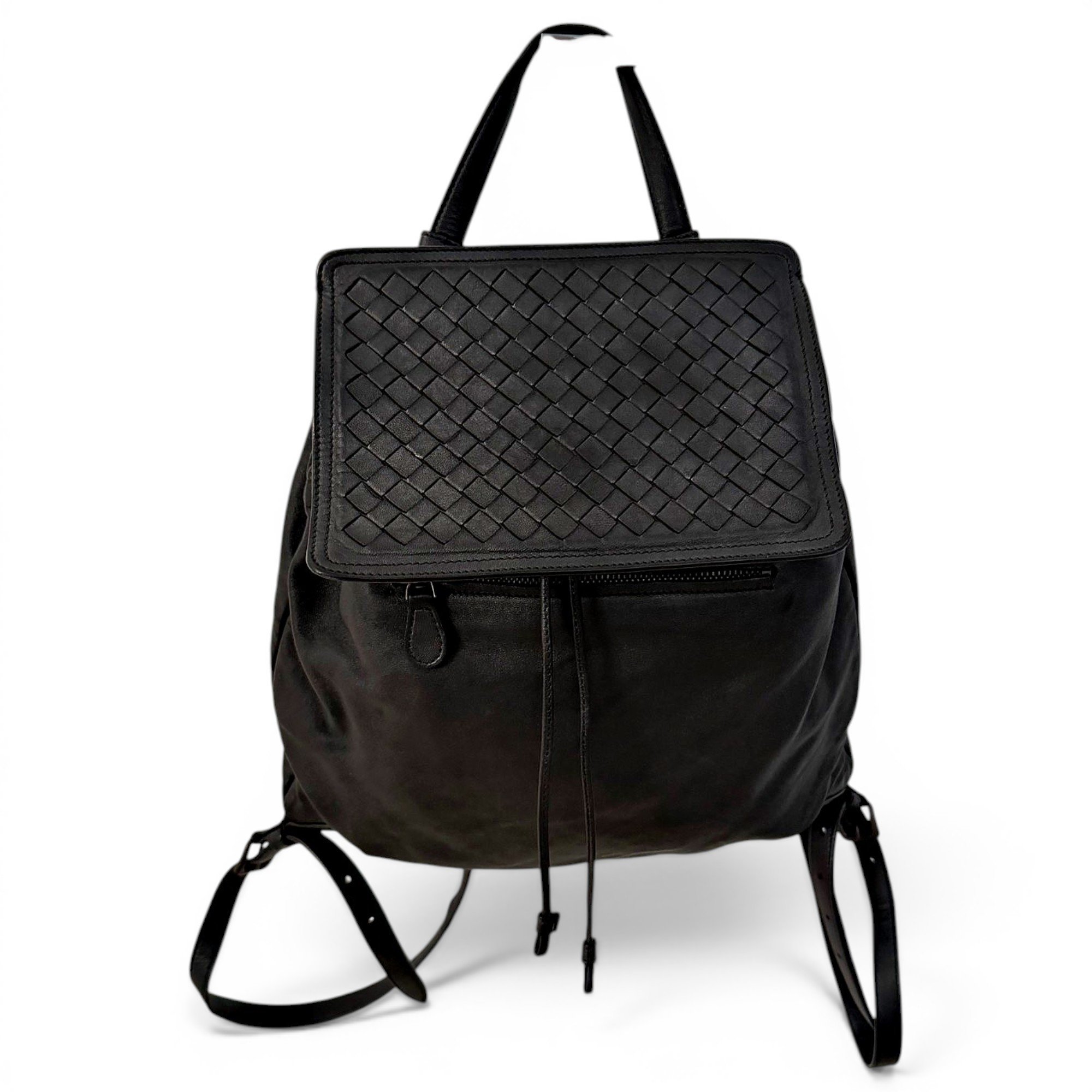 Leather backpack