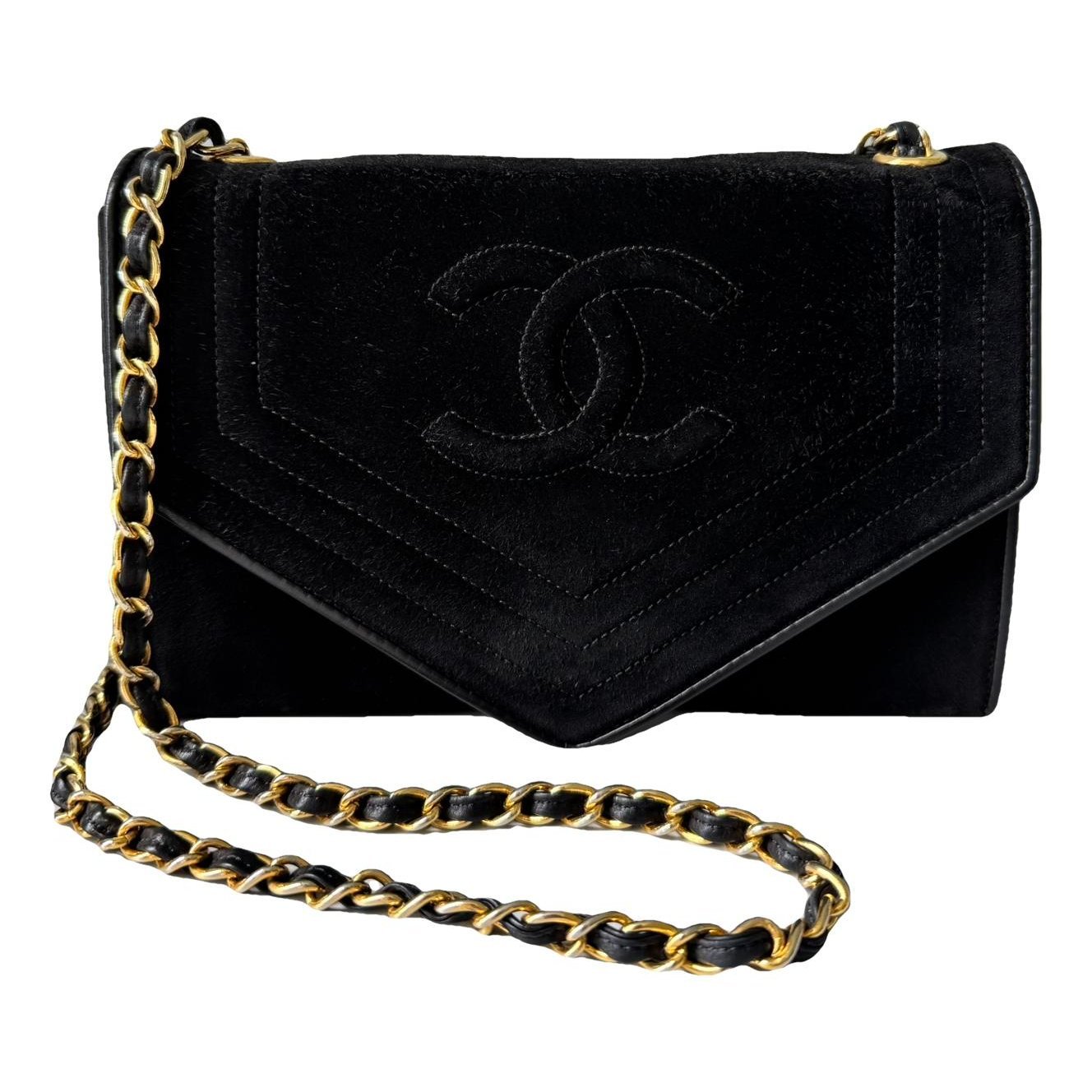 Vintage CC Chain leather handbag