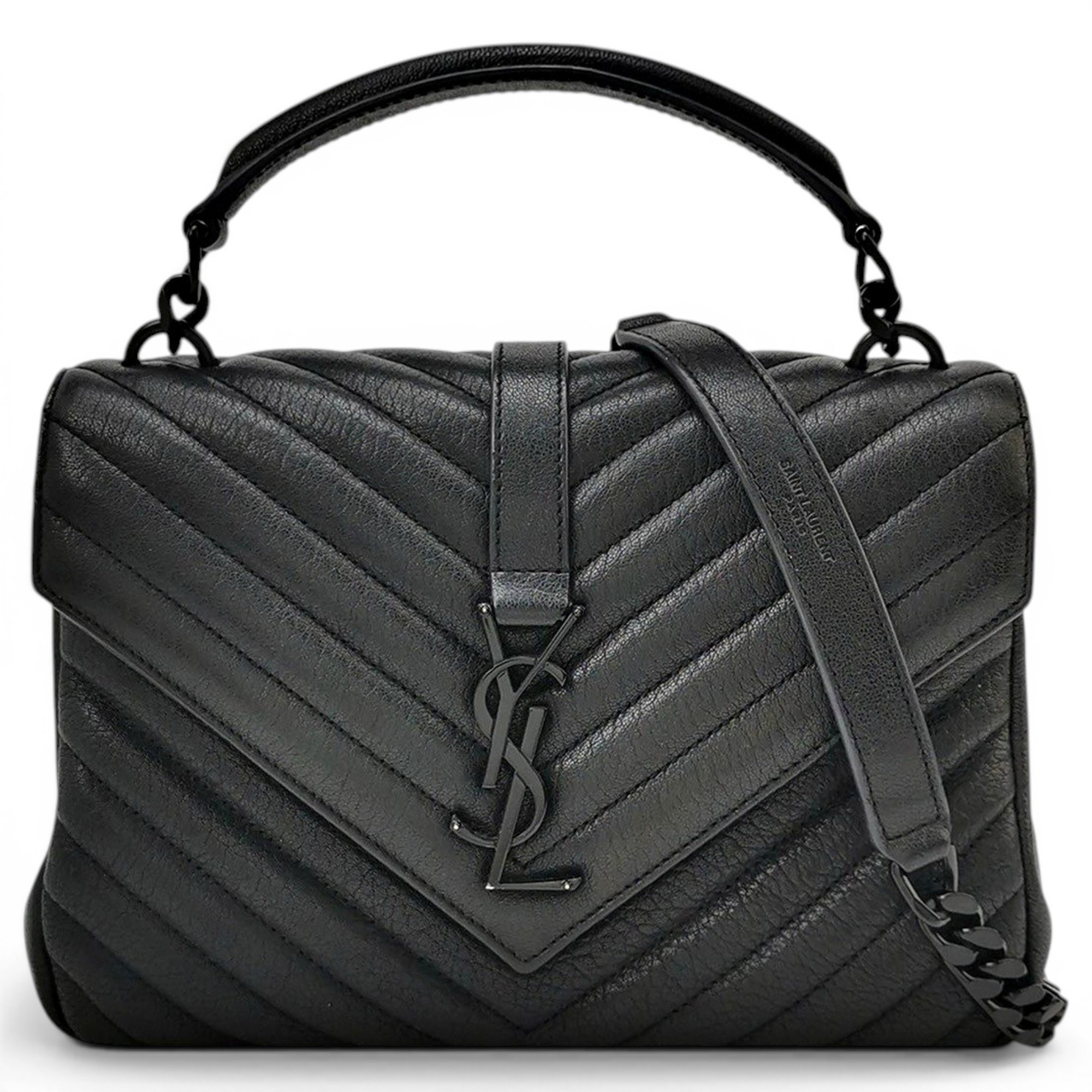Collége monogramme leather handbag