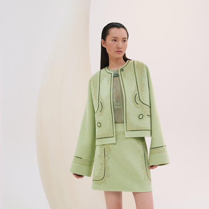 Vert Tendre Cashmere Jacket