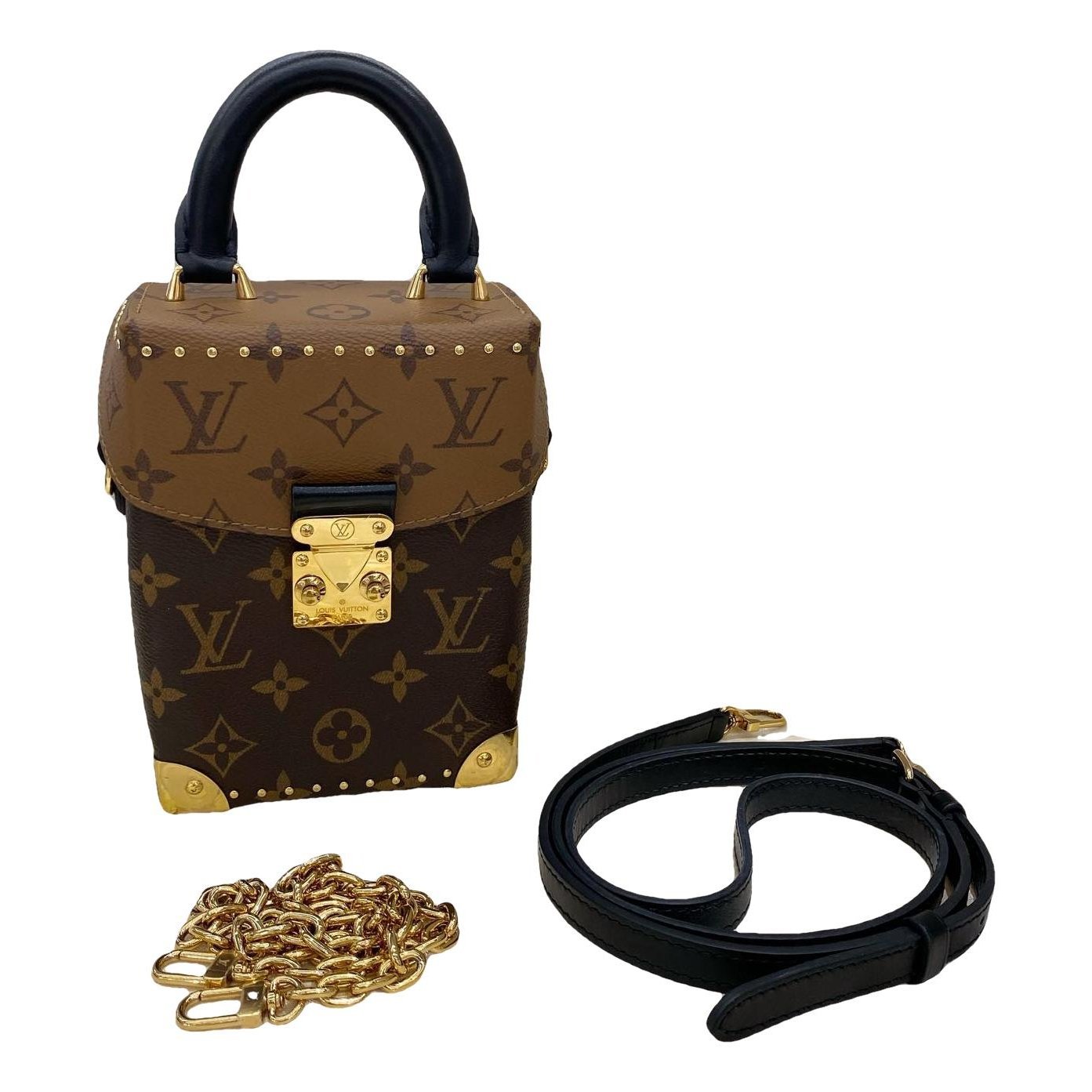 Camera Box leather handbag