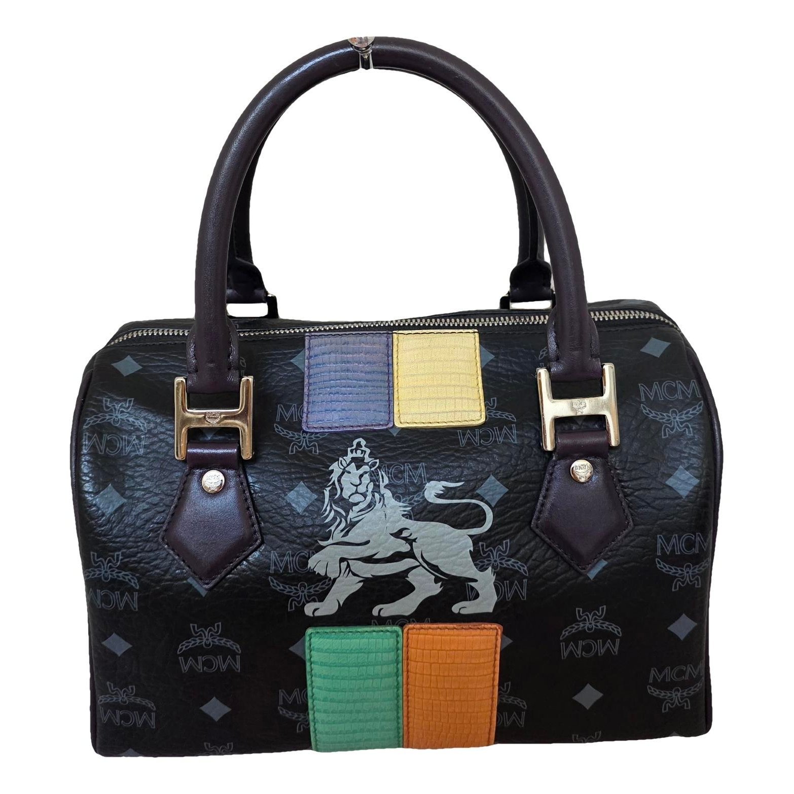 Boston leather satchel