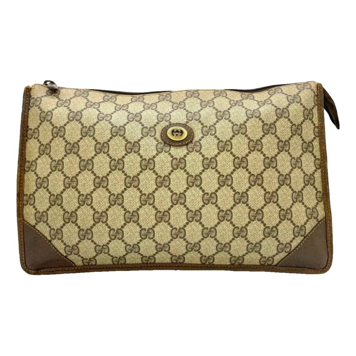 Leather clutch bag