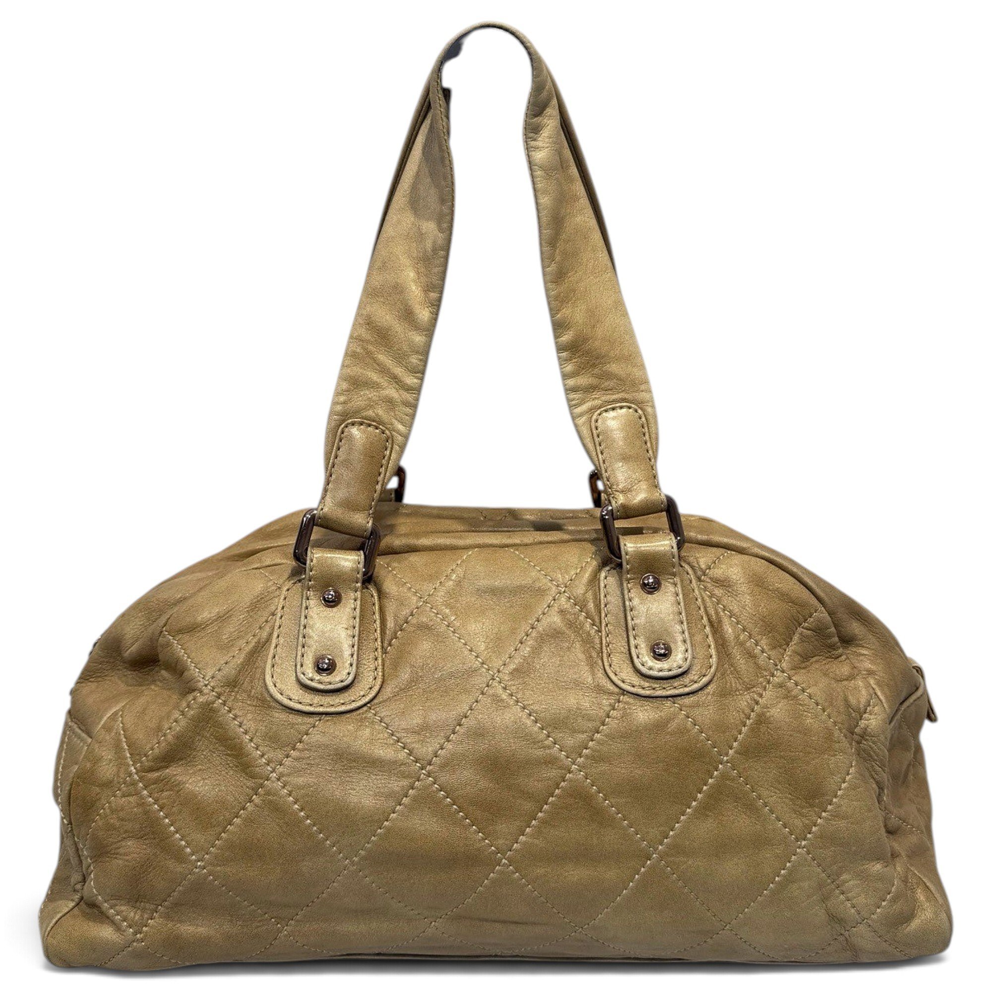 Leather bowling bag