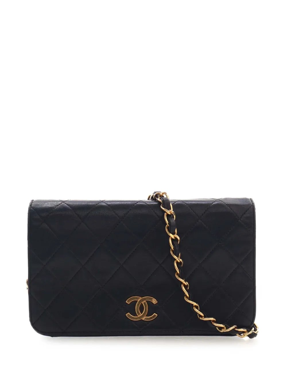 1996-1997 CC Quilted Lambskin Full Single Flap crossbody bag
