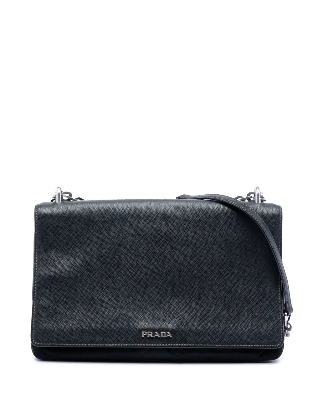 2000-2013 Saffiano Lux and Tessuto Chain crossbody bag