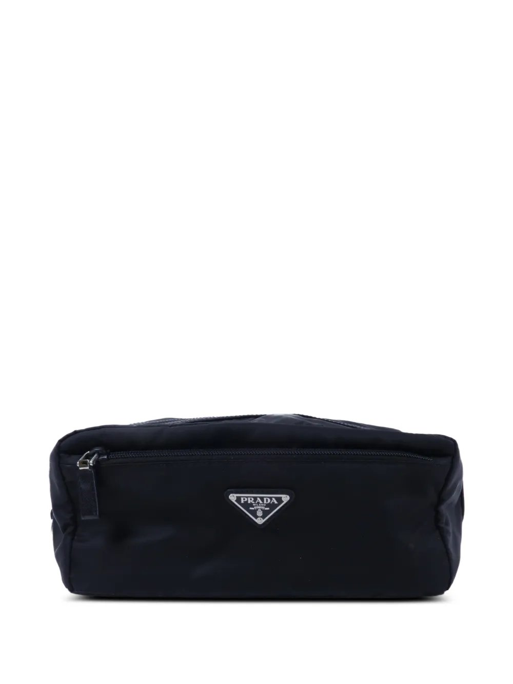 Re-Nylon Triangle logo clutch bag