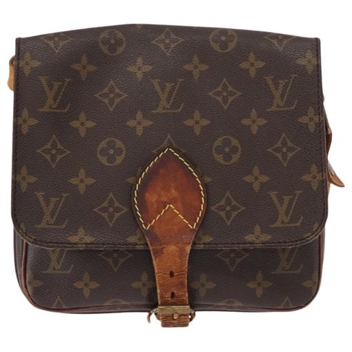 Cartouchière leather handbag