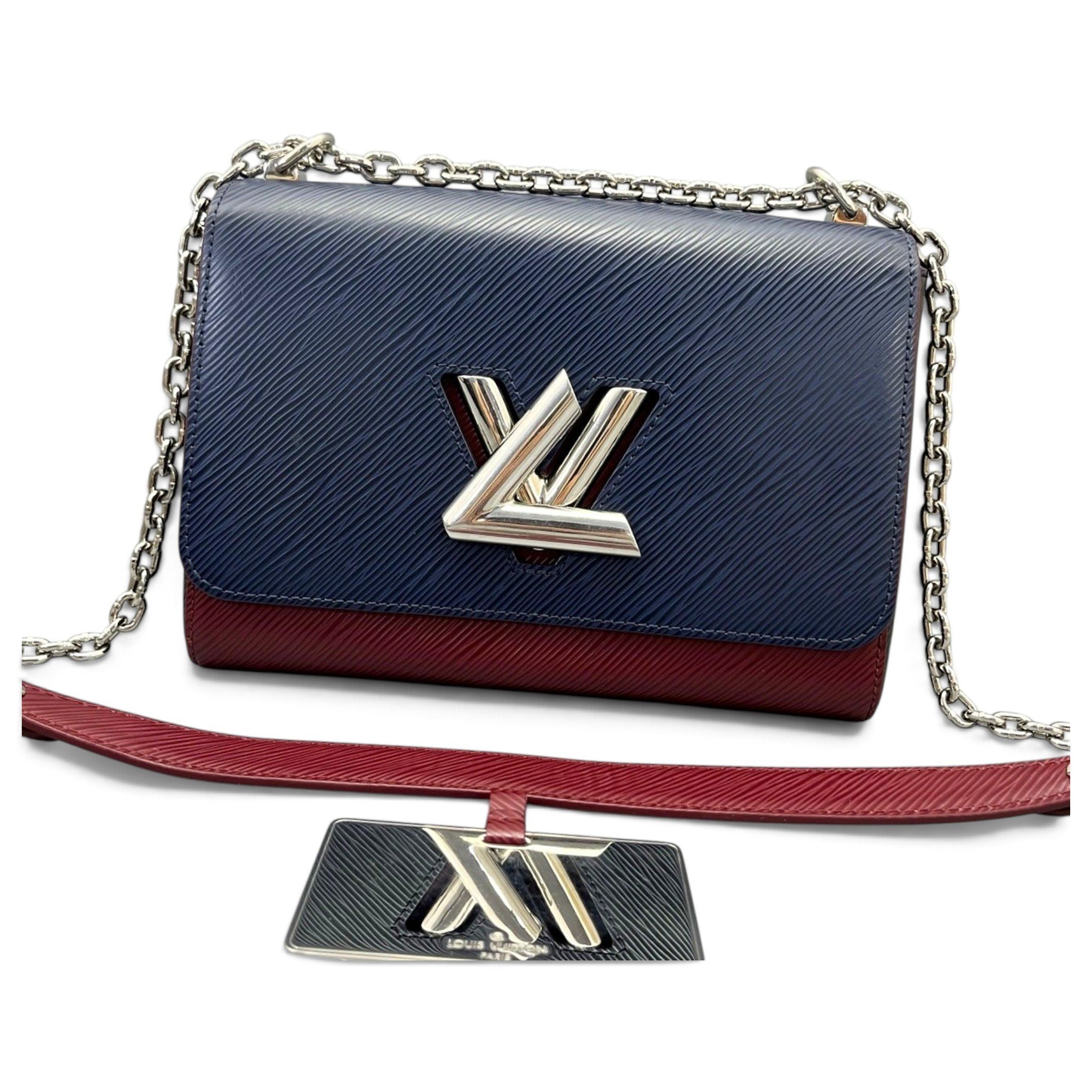 Twist leather handbag