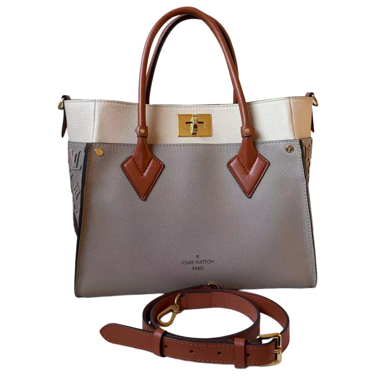 On My Side leather handbag