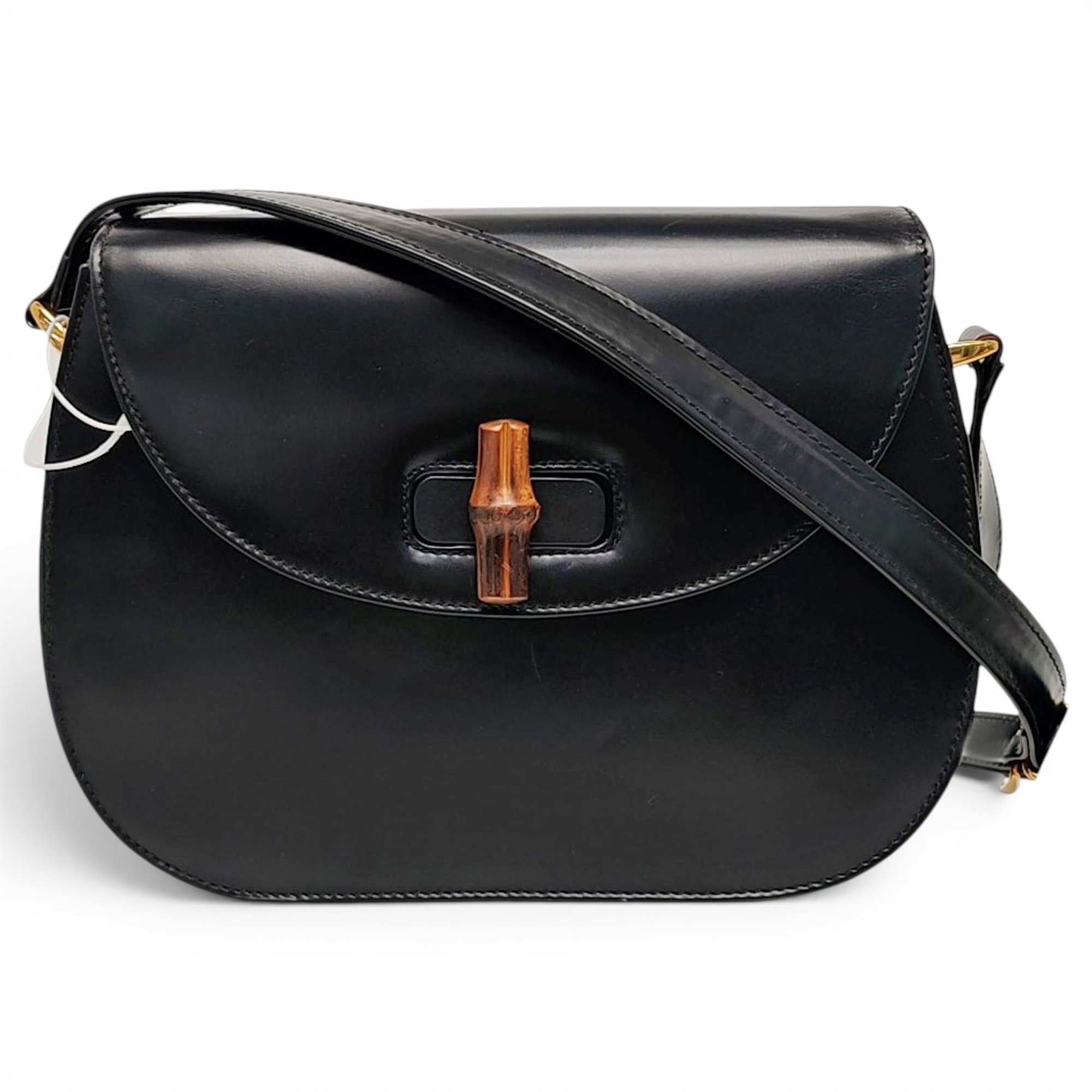 Convertible Bamboo Top Handle leather handbag