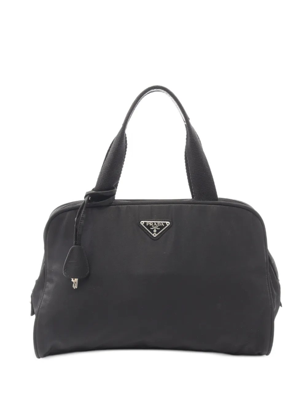 Re-Nylon leather-trim tote bag