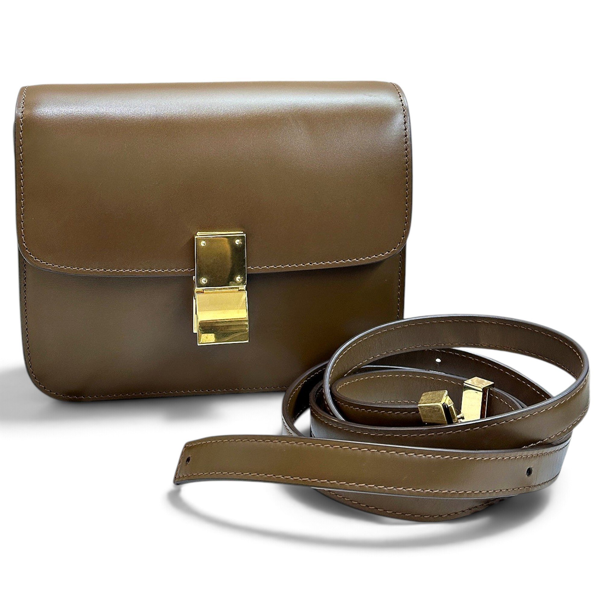 Classic leather handbag