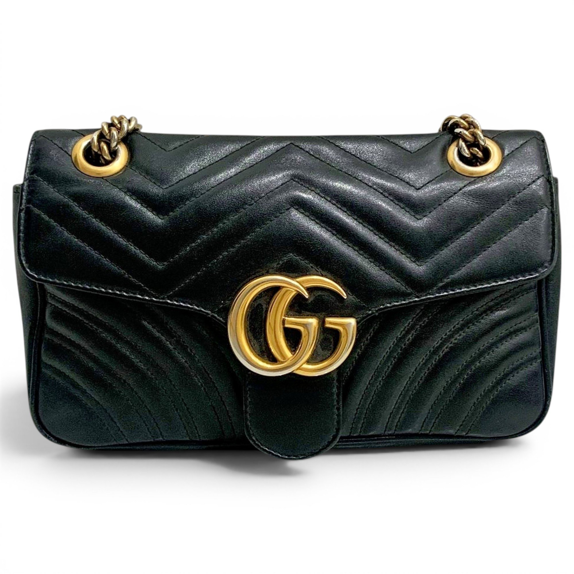 GG Marmont Flap leather crossbody bag
