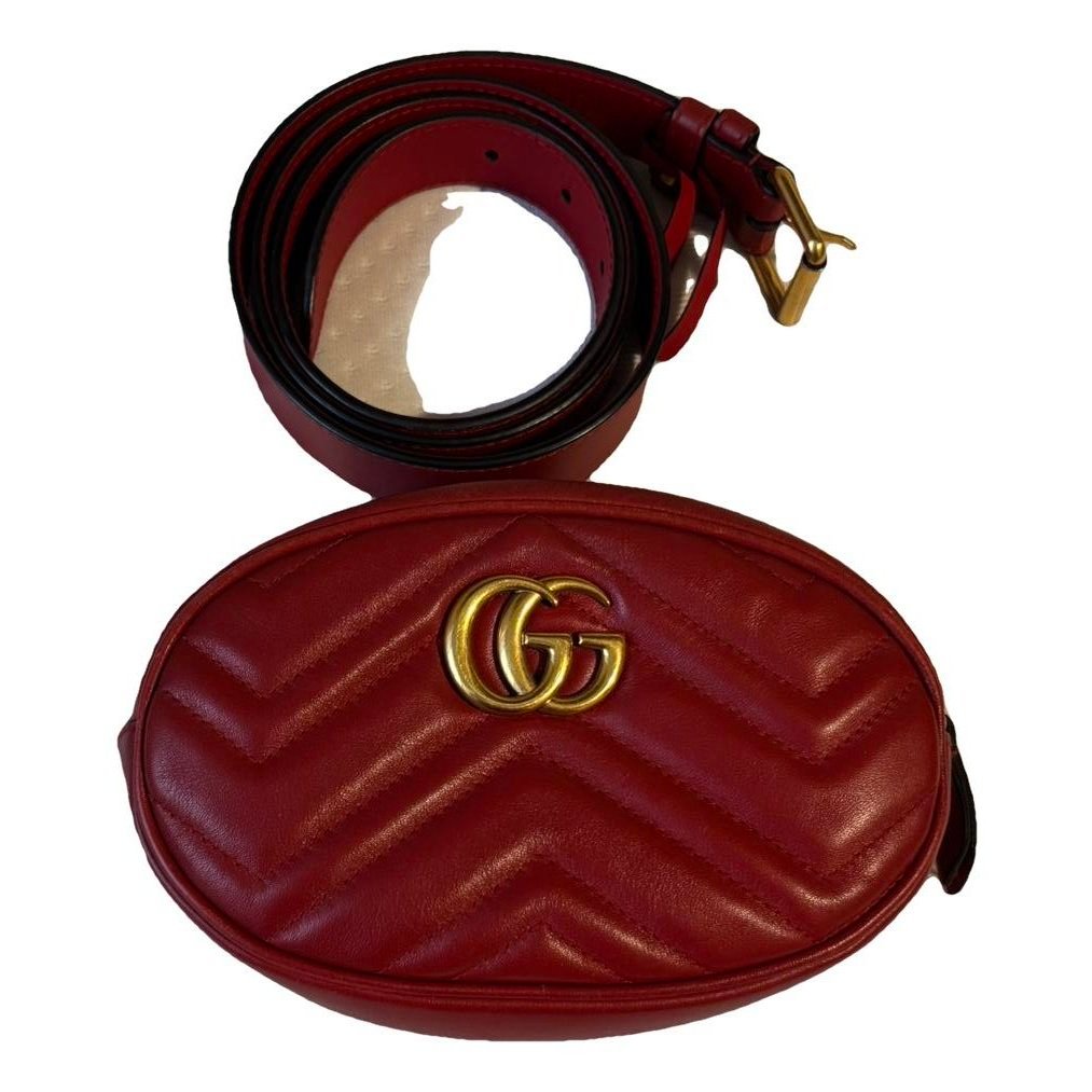 GG Marmont Oval leather handbag