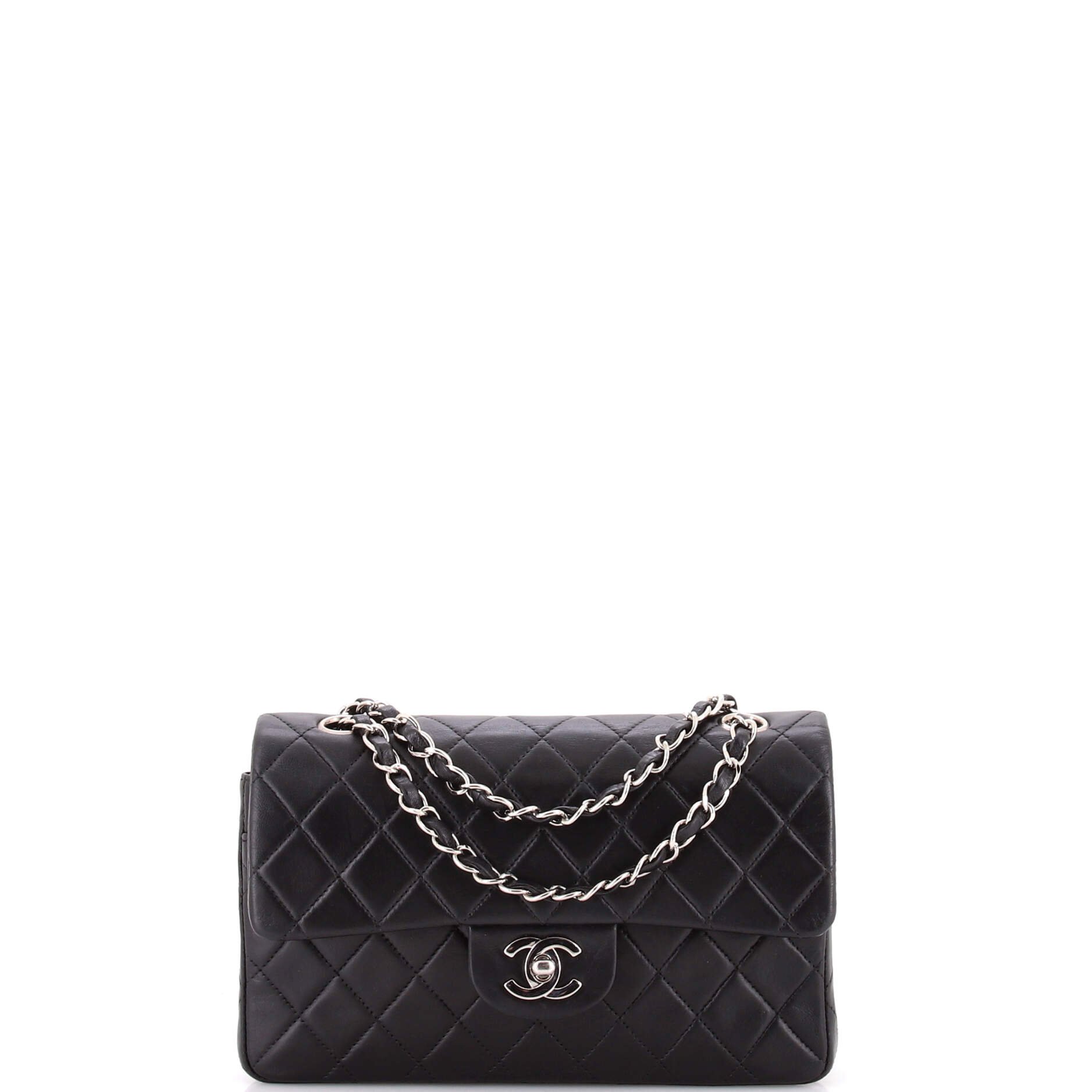 Vintage Classic Double Flap Bag Quilted Lambskin Small