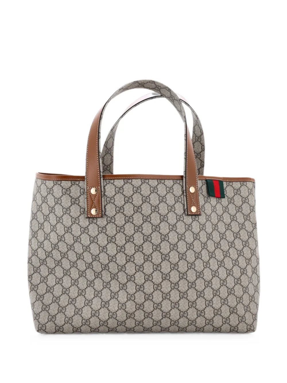 Web Loop GG Coated Canvas Medium tote bag