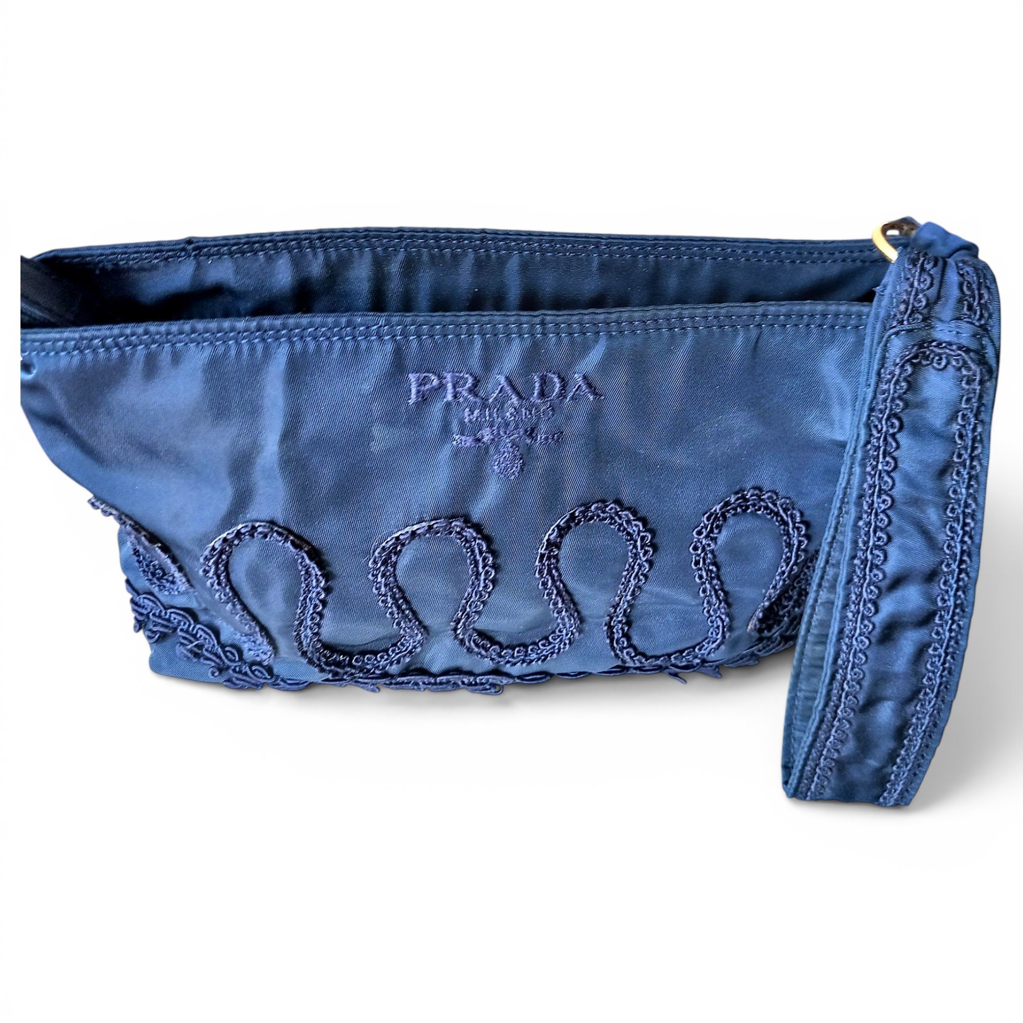 Silk clutch bag