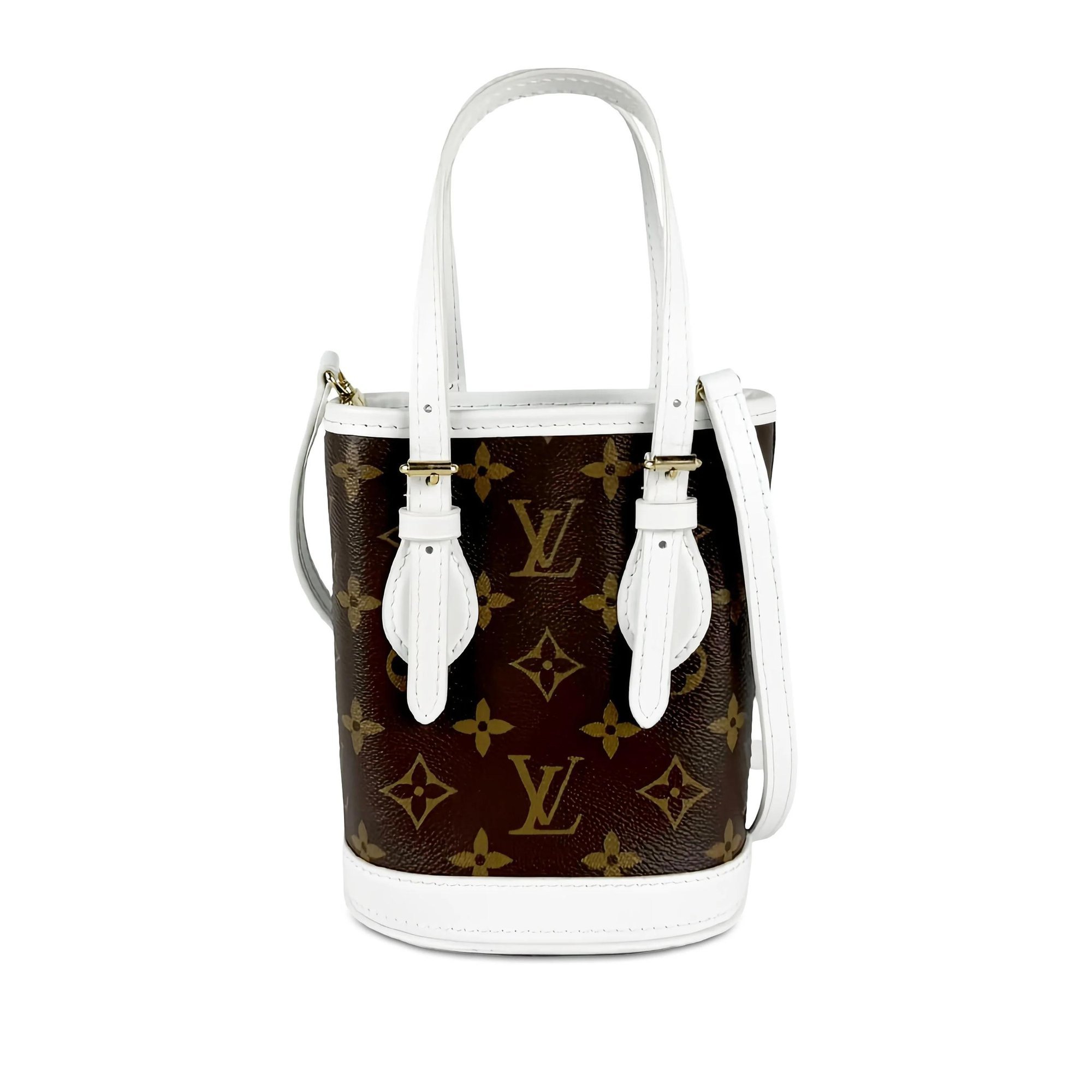 Bucket leather handbag