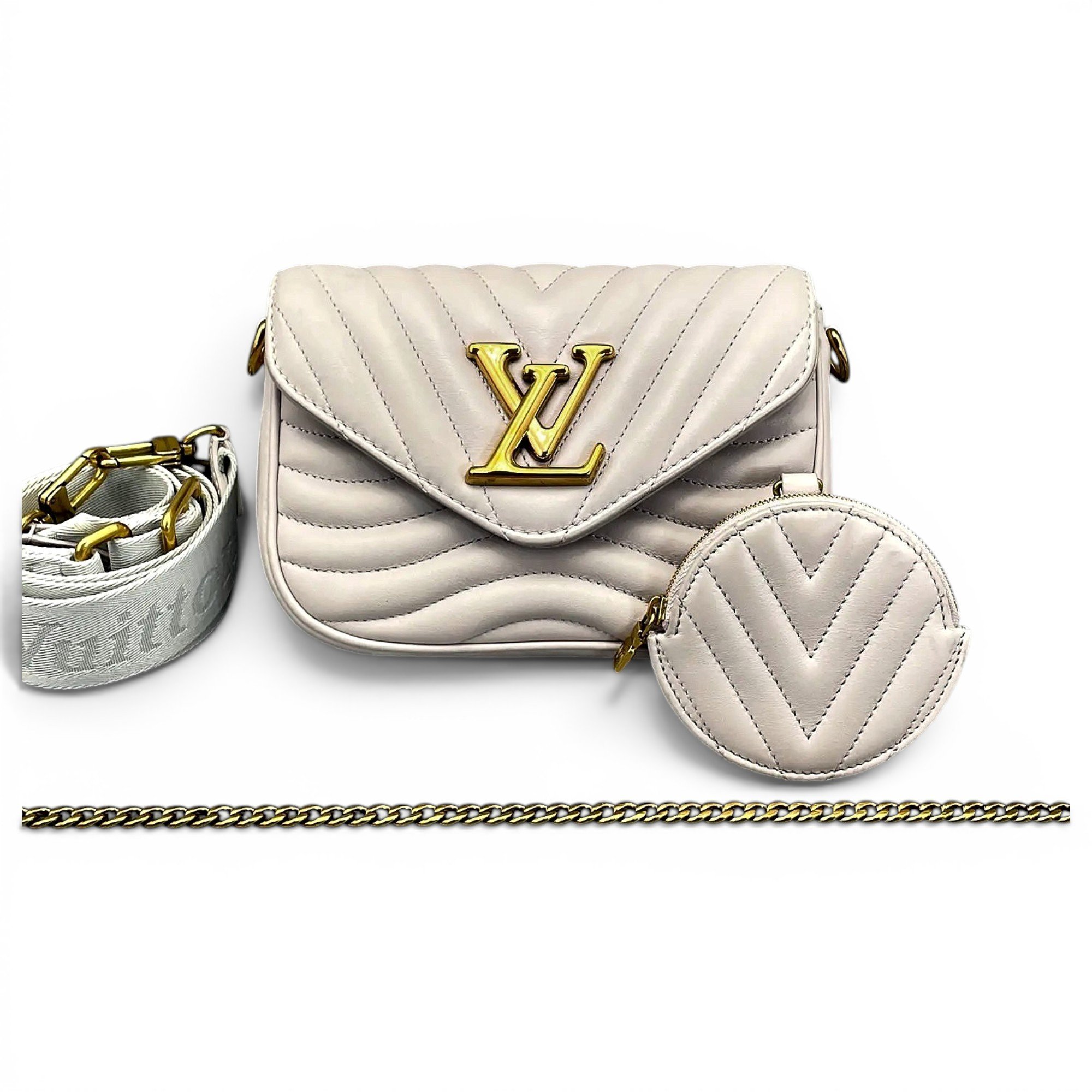 Multi-Pochette New Wave leather crossbody bag